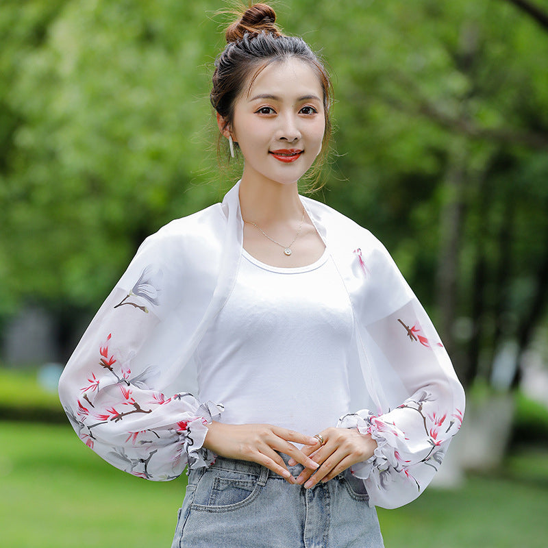 Zomer Chiffon Zon Bescherming Sjaal (2 stuks)