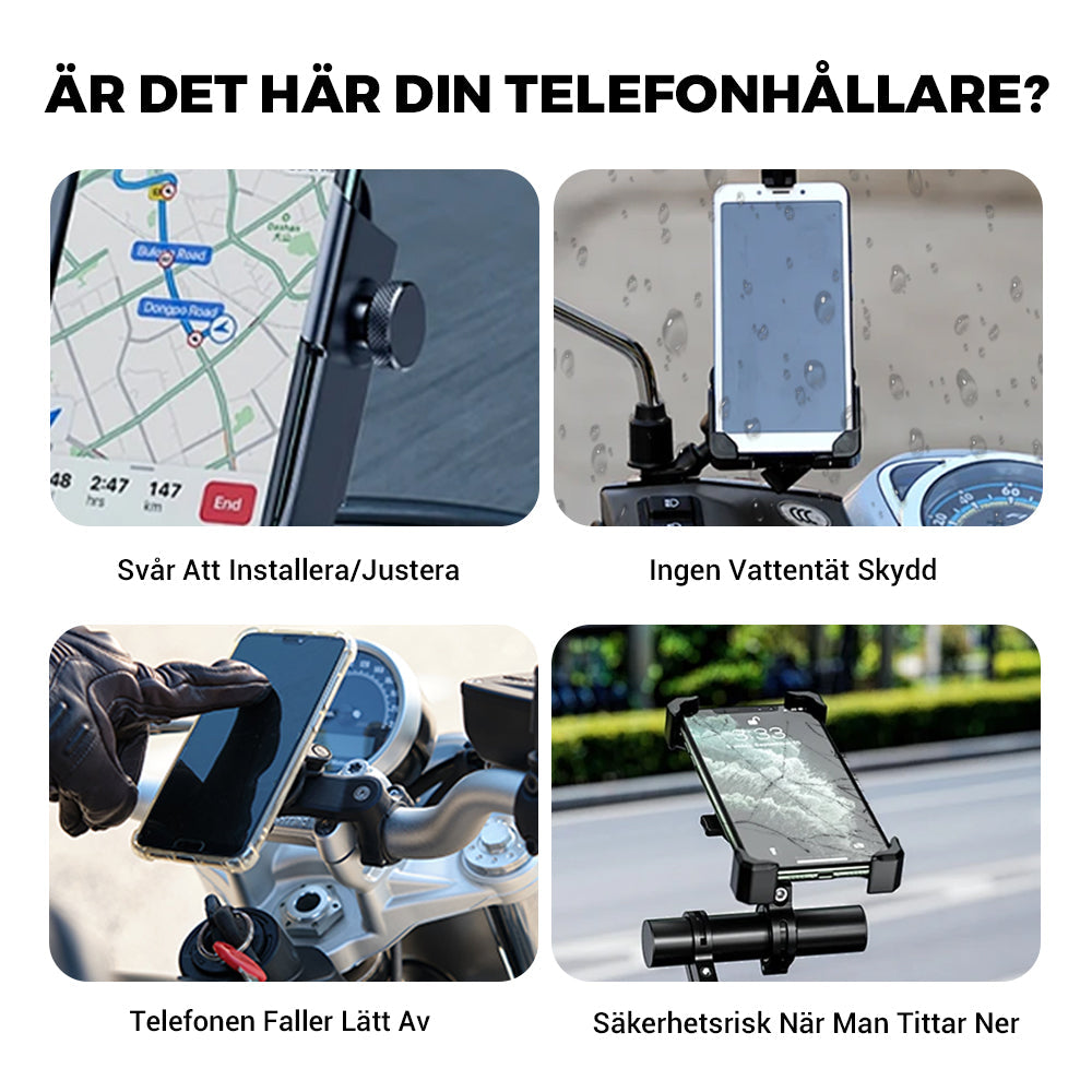 🔥Universeel Waterdichte Telefonhouder voor Fiets en Motor