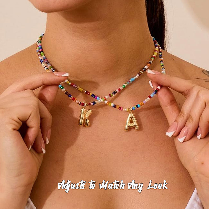 Kralen initiaal ketting