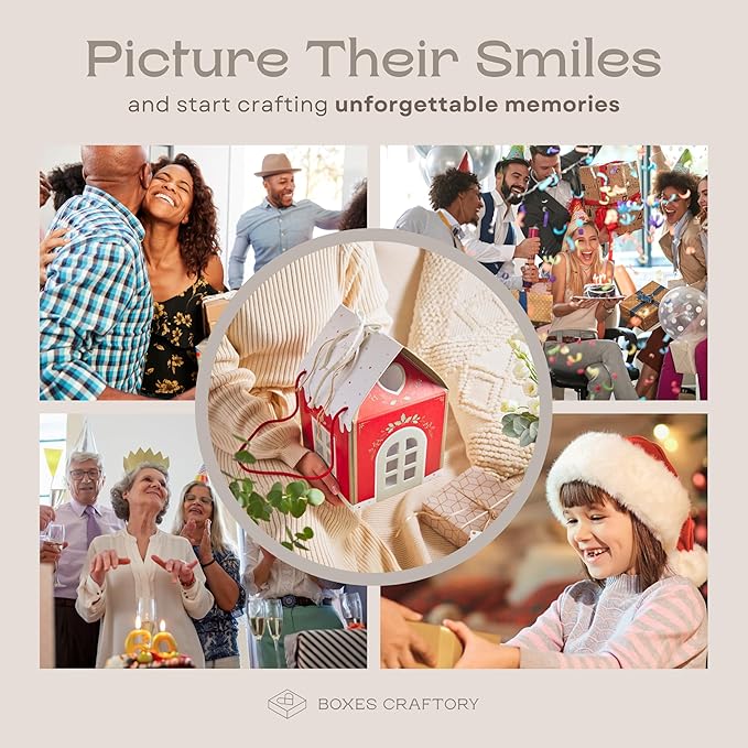 Betoverd kersthuisje geschenkdoos