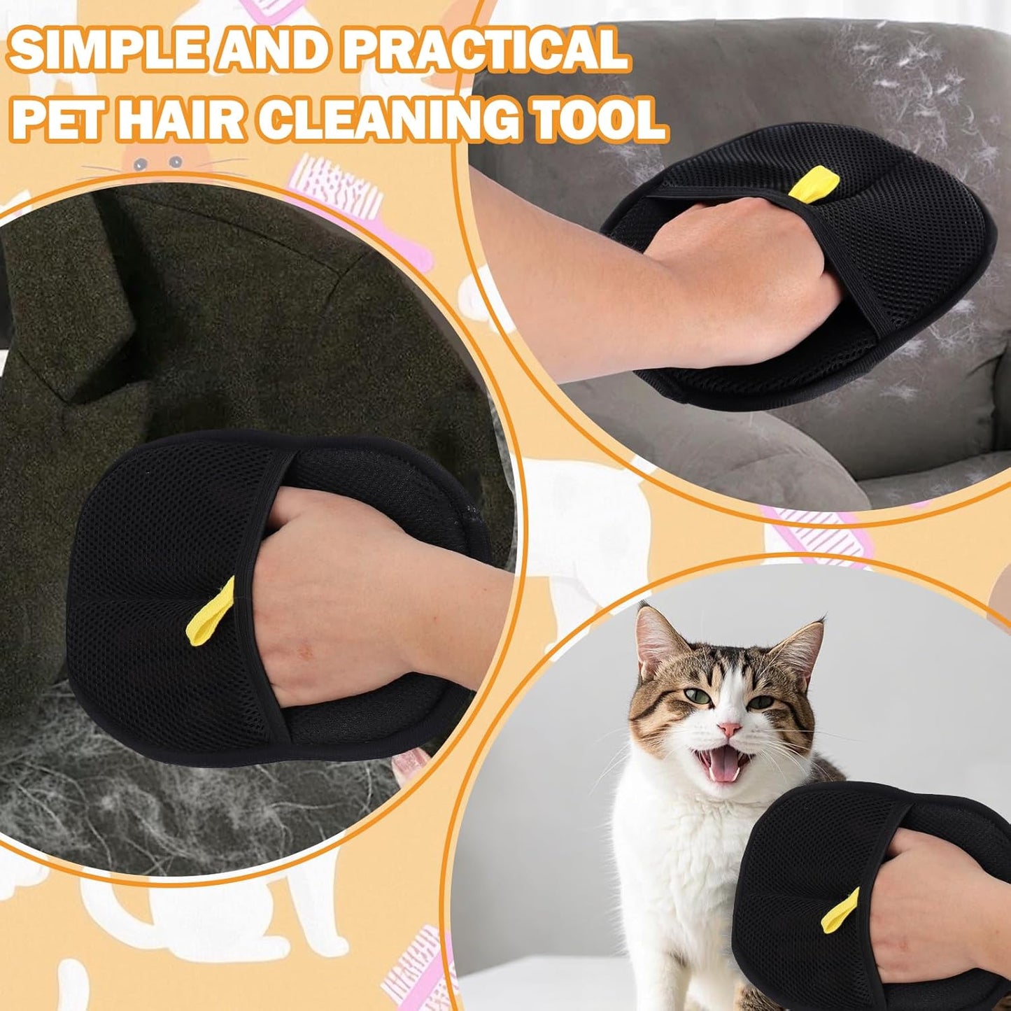 ⏳Beperkte tijd 50% KORTING💥Handschoenen voor het verwijderen van huisdierenhaar🐱🐕