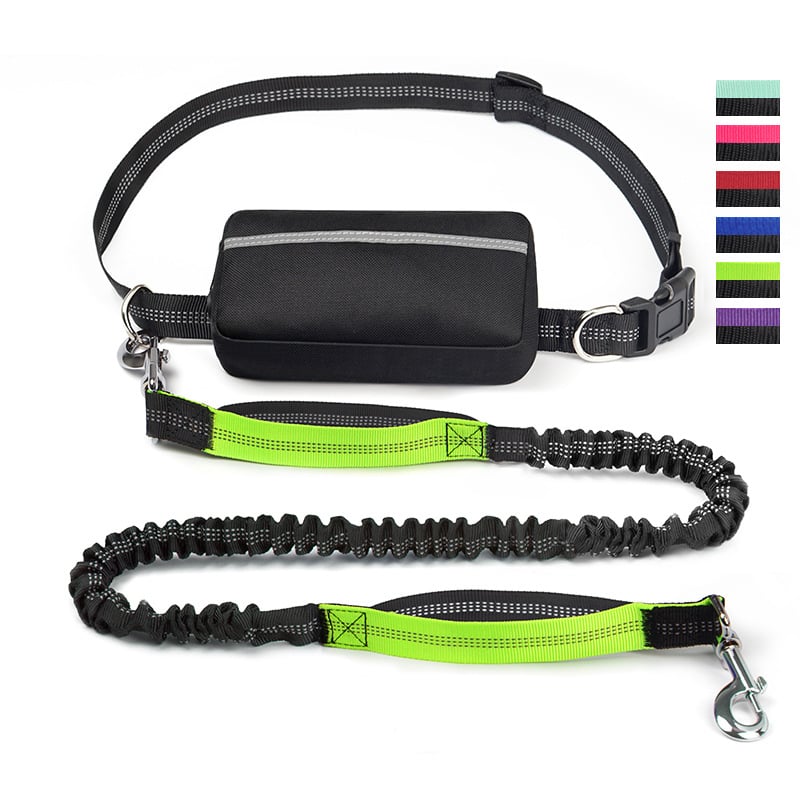 Handsfree hondenriem met praktisch heuptasje