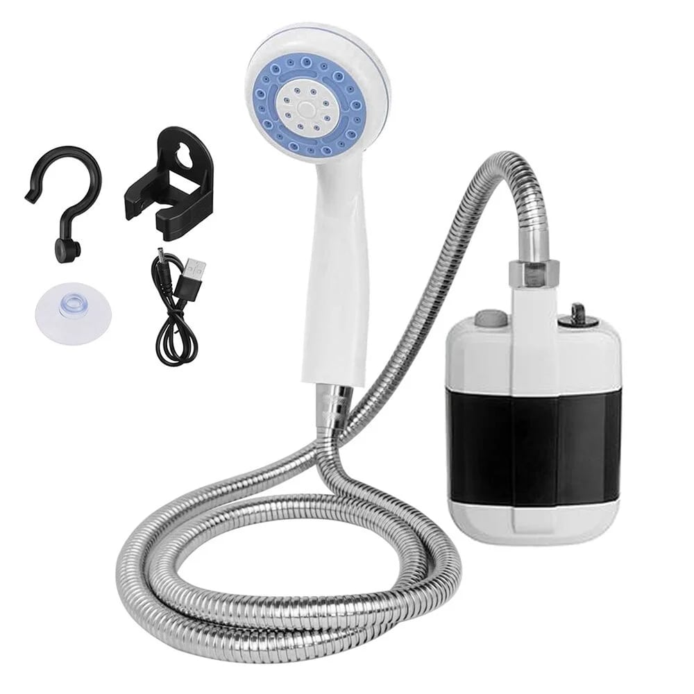 🚿 Blijf fris buiten - Draagbare campingdouche met instelbaar debiet - Voor eenvoudig en handig schoonmaken buiten!