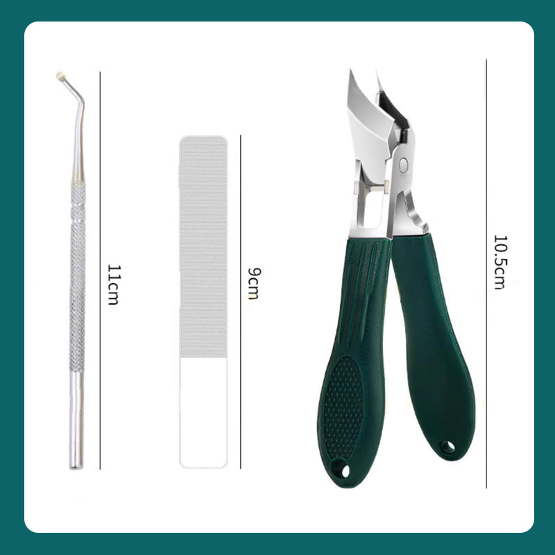 🔥Roiskeeton 25° Vinoteräinen Nagelknipper 3-delige Set