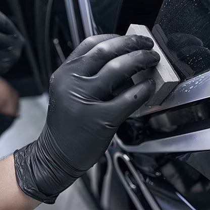 100/50-pack zwarte wegwerphandschoenen van nitri