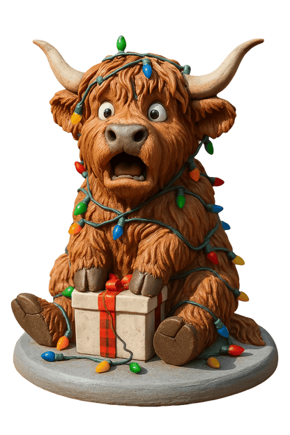 🐮Highland Ku adventskalender 2025🎄 - 3D handgemaakte Highland Koe Pop (24 stuks)