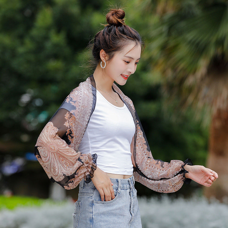 Zomer Chiffon Zon Bescherming Sjaal (2 stuks)
