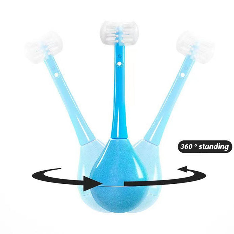 🔥 Superdeal! 35% Korting! – 3-Zijden Kinder Tandenborstel – Zacht & Effectief Reinigen
