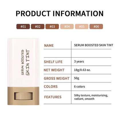 Hydraterende en verhelderende foundationstick met serum