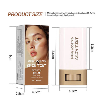 Hydraterende en verhelderende foundationstick met serum
