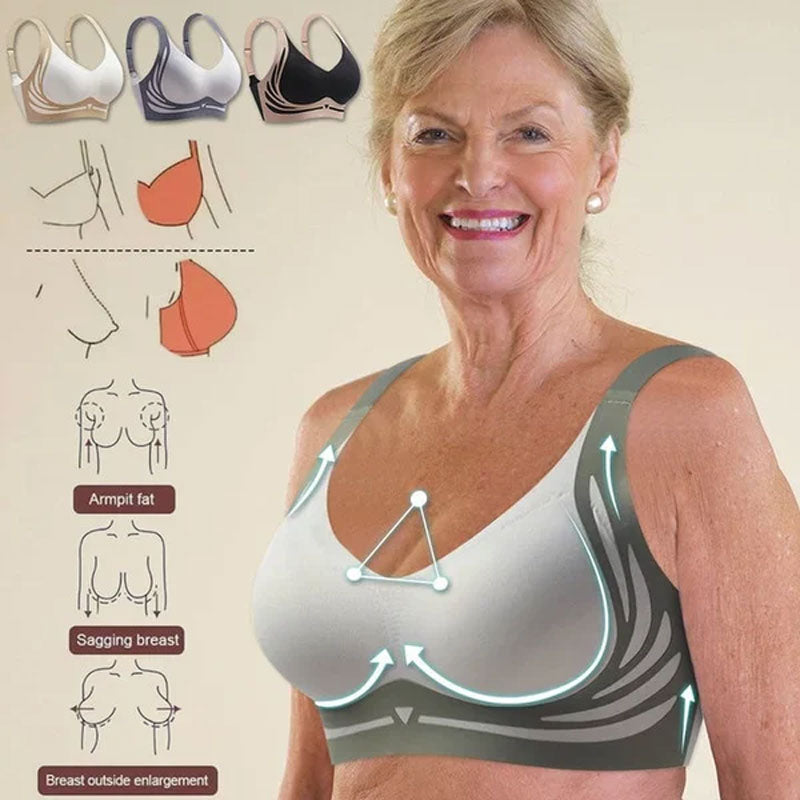 Koop 2 krijg 1 gratis (3st)❤️Anti-Sagging Draadvrije Push-Up BH