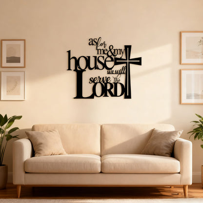 Wanddecoratie van zwarte metalen ambachten