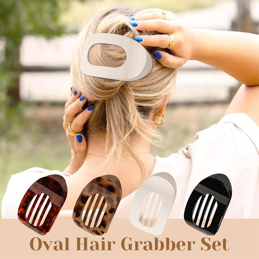 Ovale haargrijperset (4 stuks)