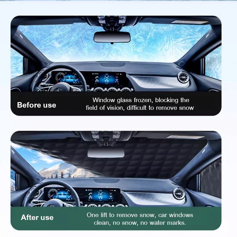 Magnetische sneeuwhoes voor auto'