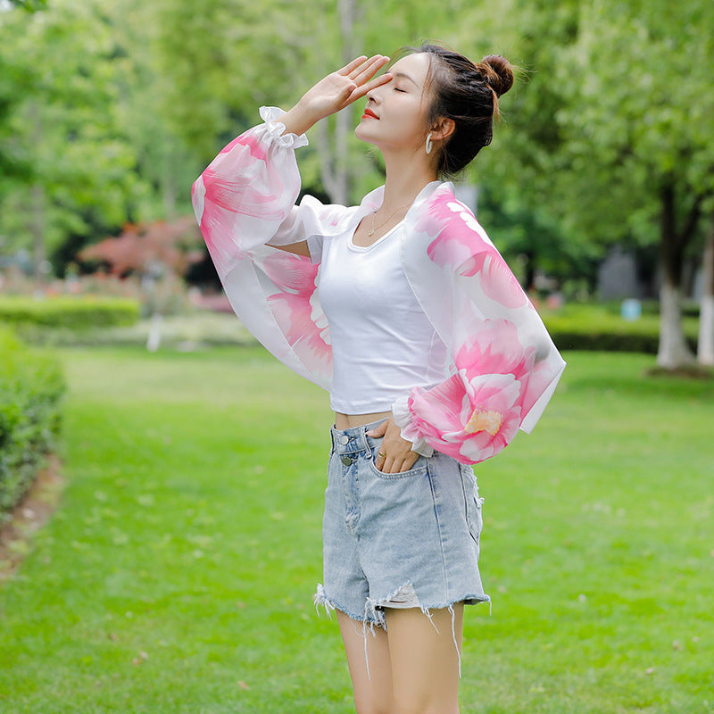 Zomer Chiffon Zon Bescherming Sjaal (2 stuks)