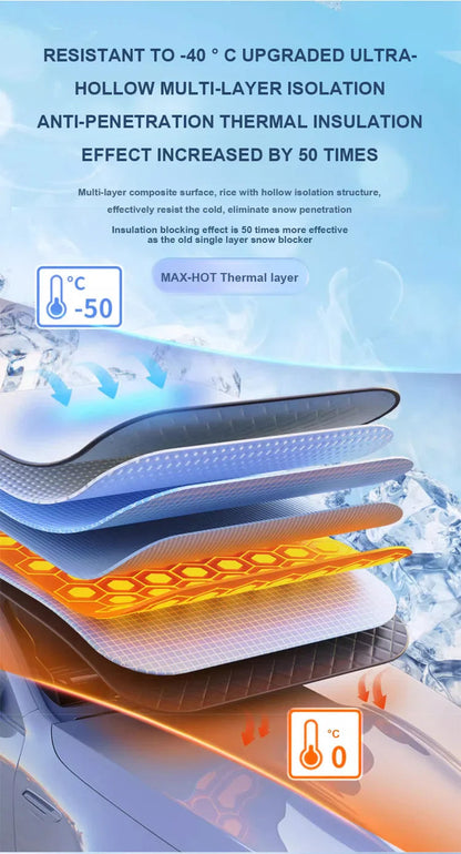 Magnetische sneeuwhoes voor auto'