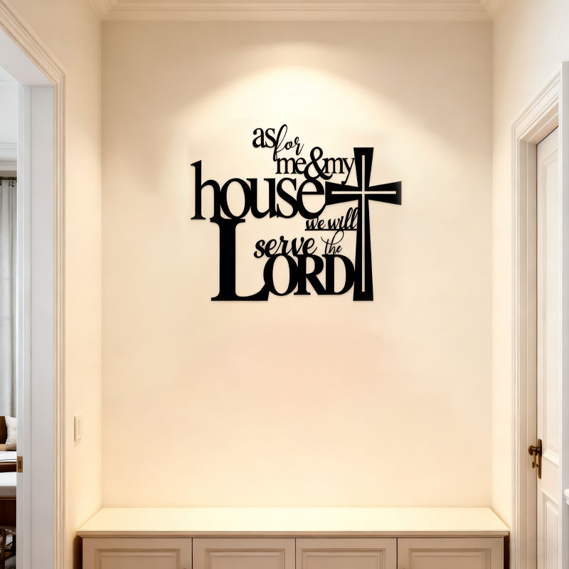 Wanddecoratie van zwarte metalen ambachten