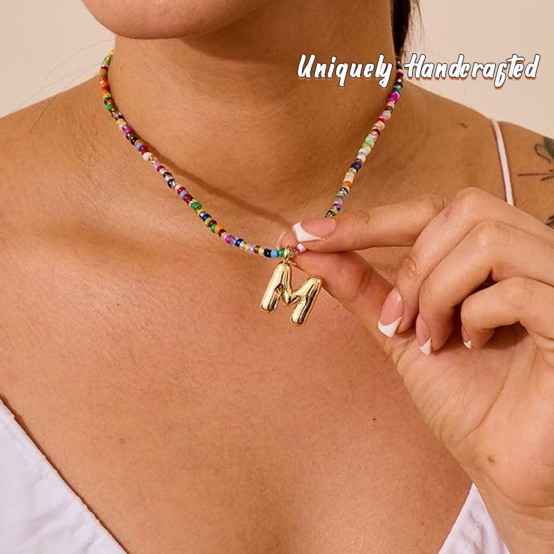 Kralen initiaal ketting