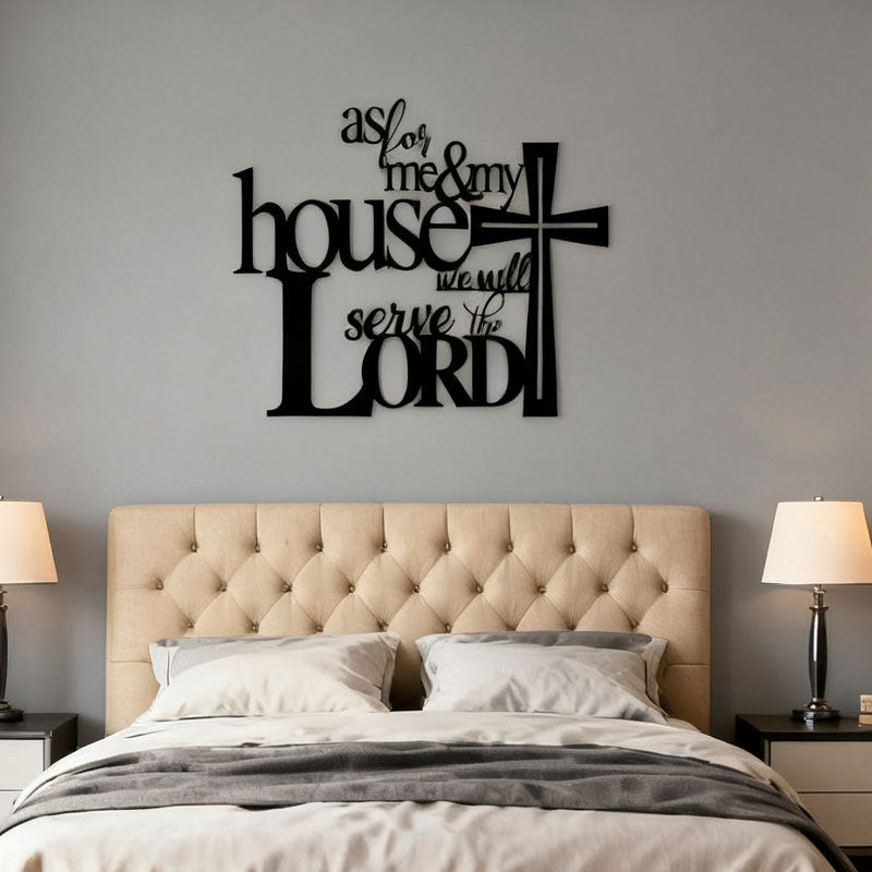 Wanddecoratie van zwarte metalen ambachten