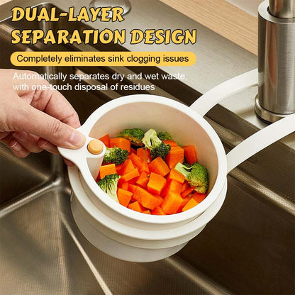2 in 1 AFVOER BASKET VOOR KEUKEN KABINET