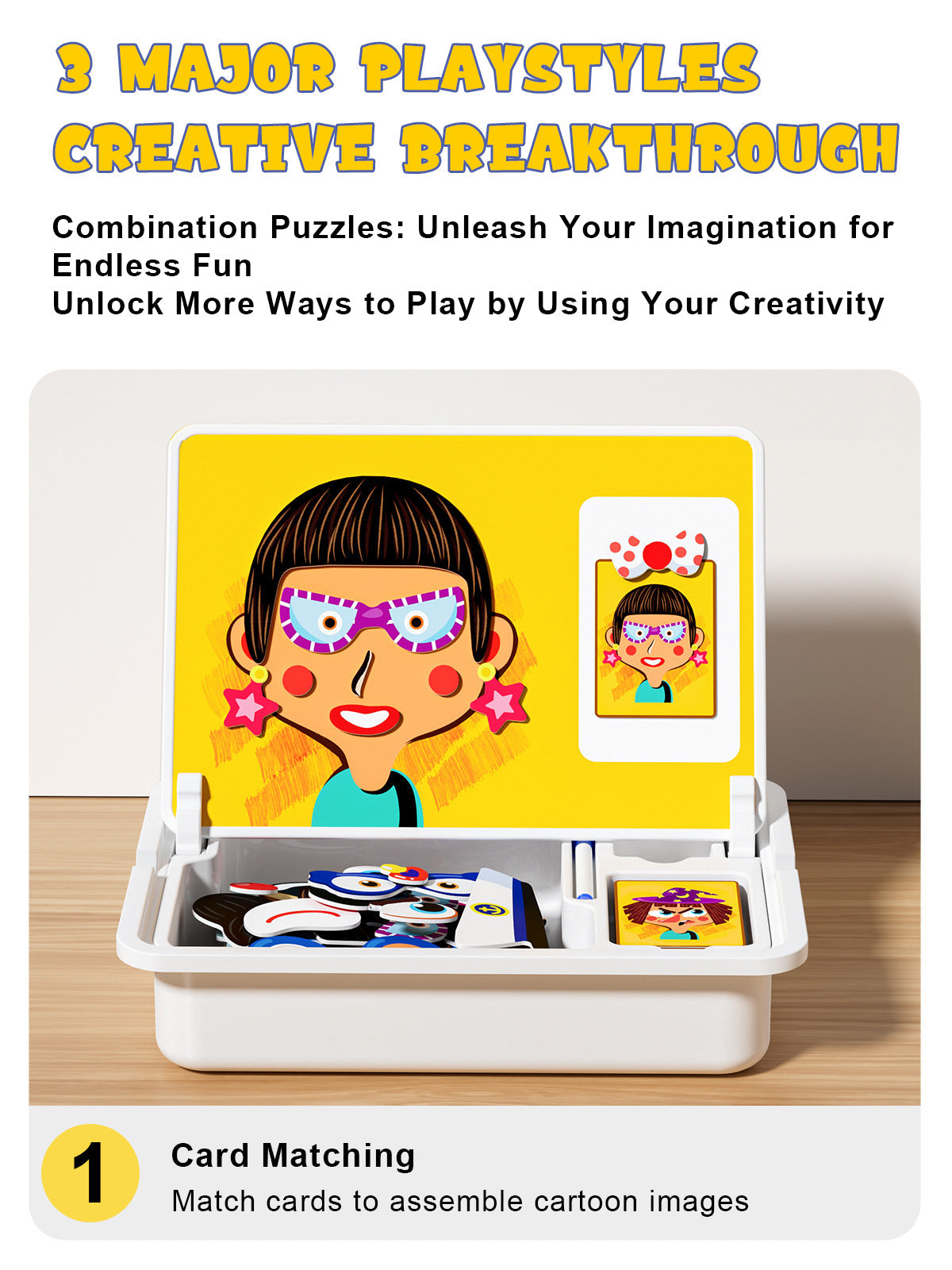 Magnetische puzzels gezicht aankleden reizen spel dubbele kant kleuterschool educatief leren speelgoed voor kinderen