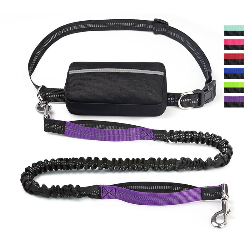 Handsfree hondenriem met praktisch heuptasje