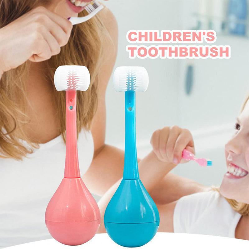 🔥 Superdeal! 35% Korting! – 3-Zijden Kinder Tandenborstel – Zacht & Effectief Reinigen