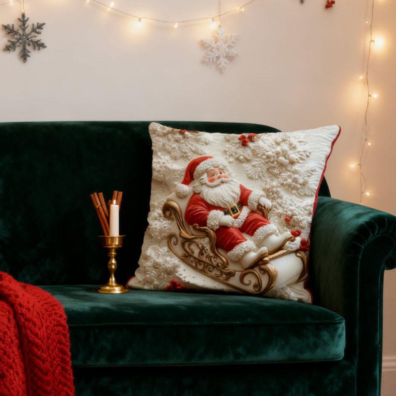 🎄Kerst 3D Geprint Kussensloop✨