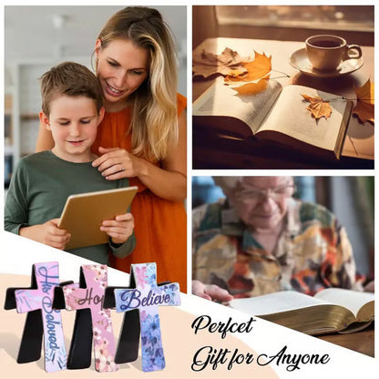 📖Magnetische kruis boekenleggers - Perfect cadeau voor bijbelstudies, leraren & studenten 🌸✝️