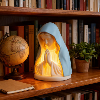 Nachtlampje voor gebed van de Maagd Maria