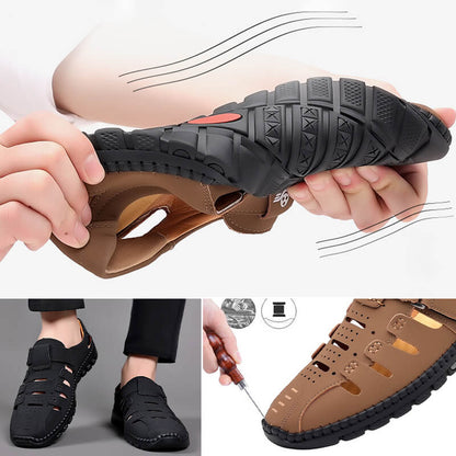Trendy sandalen van geperforeerd pu leer