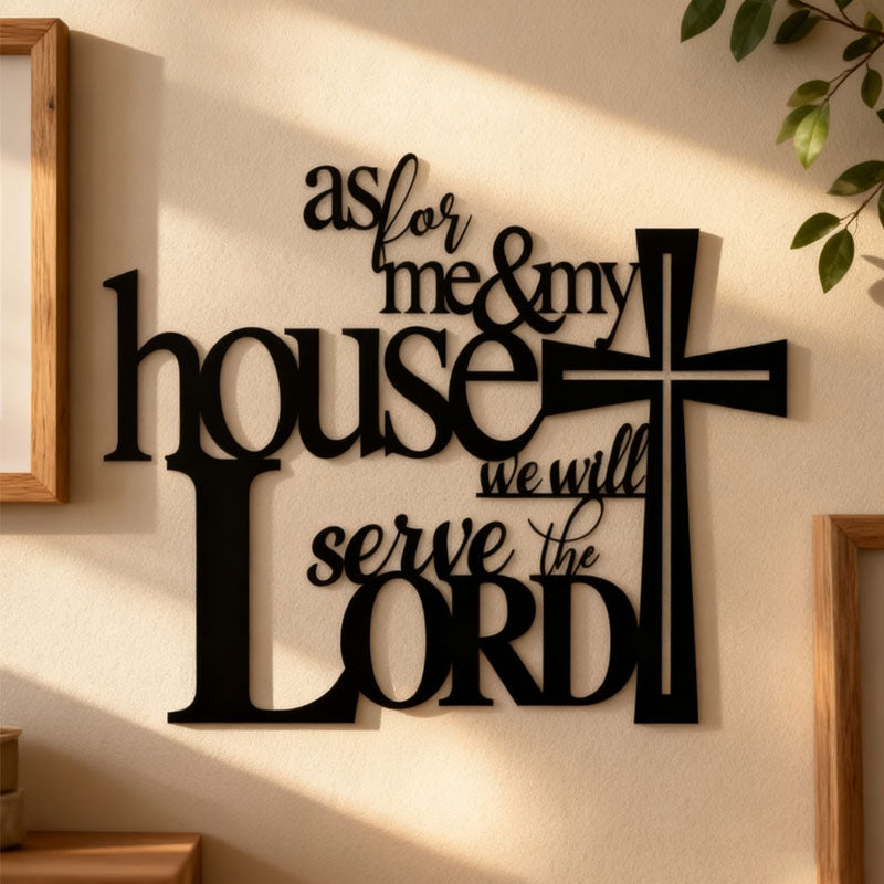 Wanddecoratie van zwarte metalen ambachten