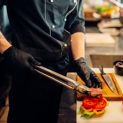 100/50-pack zwarte wegwerphandschoenen van nitri