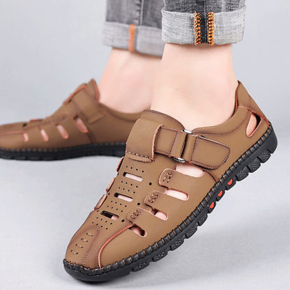 Trendy sandalen van geperforeerd pu leer