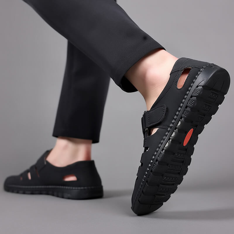 Trendy sandalen van geperforeerd pu leer