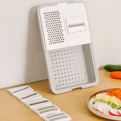 Multifunctionele opbergdoos voor het schillen en snijden van groenten