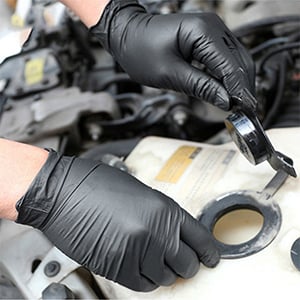 100/50-pack zwarte wegwerphandschoenen van nitri