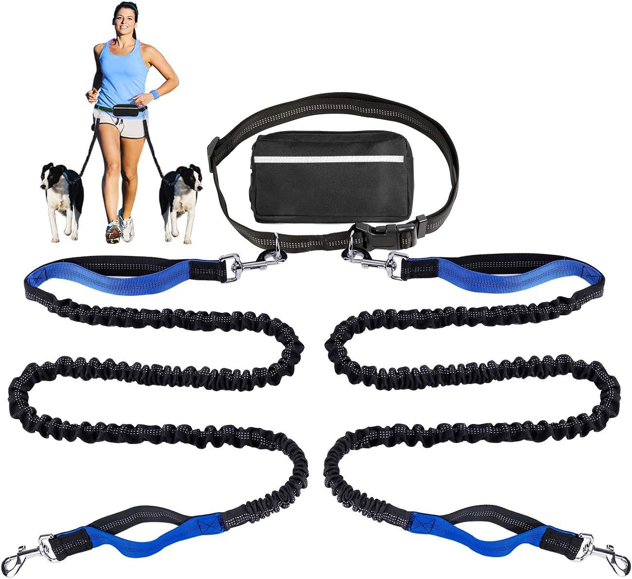 Handsfree hondenriem met praktisch heuptasje
