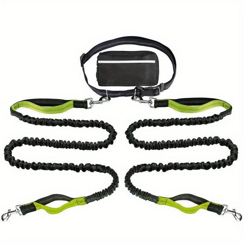 Handsfree hondenriem met praktisch heuptasje