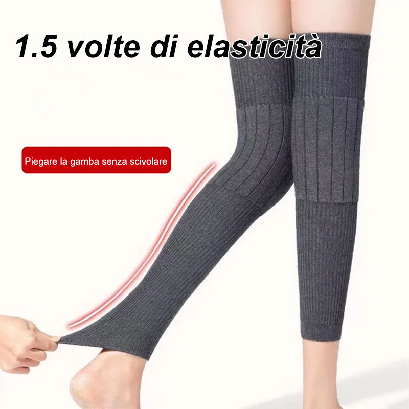 Comfortabele en thermo-elastische lange kniebeschermer