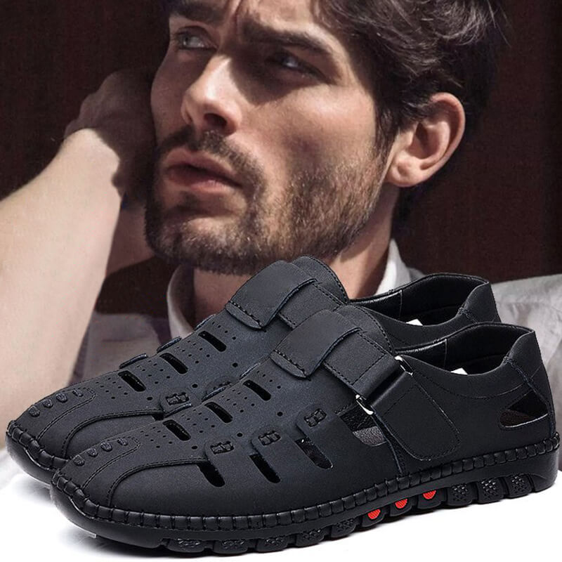 Trendy sandalen van geperforeerd pu leer
