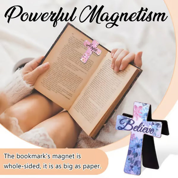📖Magnetische kruis boekenleggers - Perfect cadeau voor bijbelstudies, leraren & studenten 🌸✝️