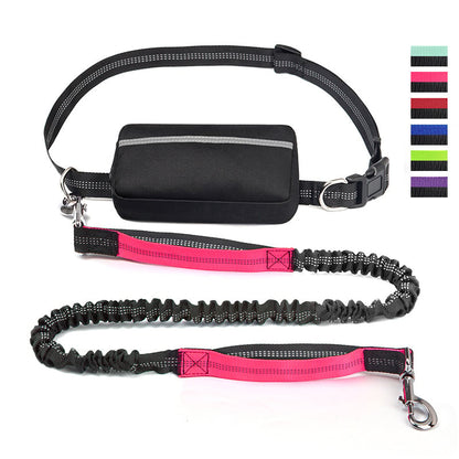 Handsfree hondenriem met praktisch heuptasje
