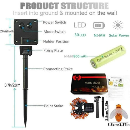 🐝LED-autolampen op zonne-energie