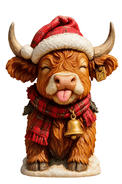 🐮Highland Ku adventskalender 2025🎄 - 3D handgemaakte Highland Koe Pop (24 stuks)