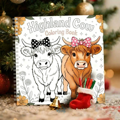 ⚡Black Friday-aanbiedingen 🐮Schattig Highland Bull Nummer Kleurboek