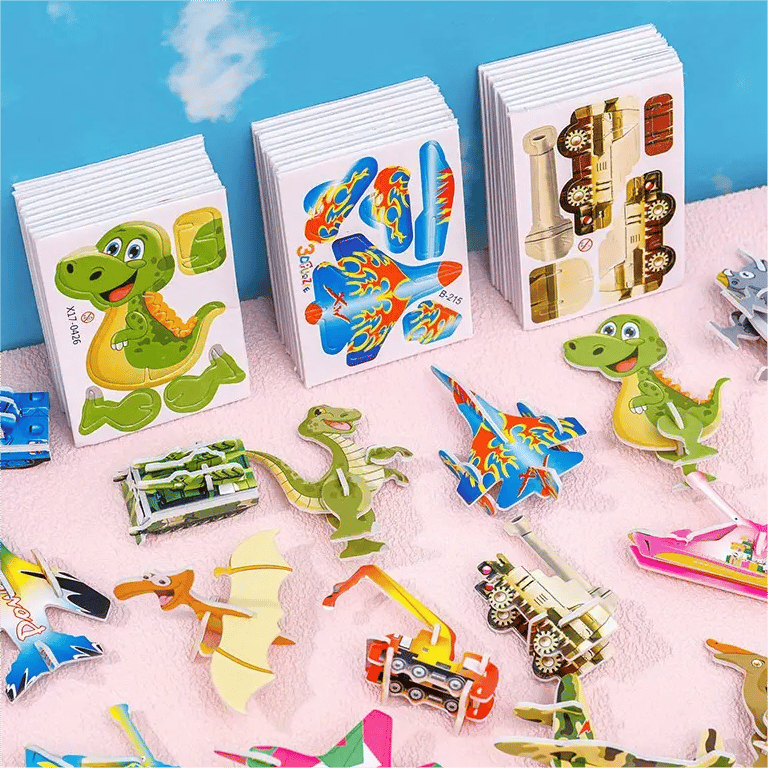 🧩 KERSTAANBIEDING 60% KORTING! ✨ Educatieve 3D-cartoonpuzzel – 57 stukjes in felle kleuren voor creatief leren voor kinderen 🎨