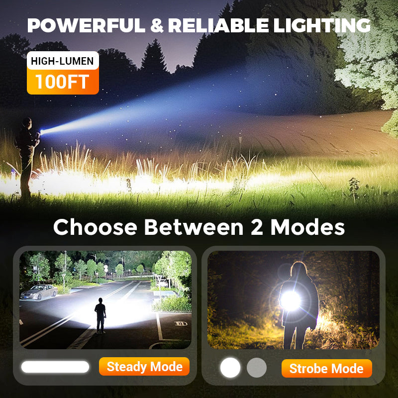 Multifunctionele oplaadbare zaklamp⚡